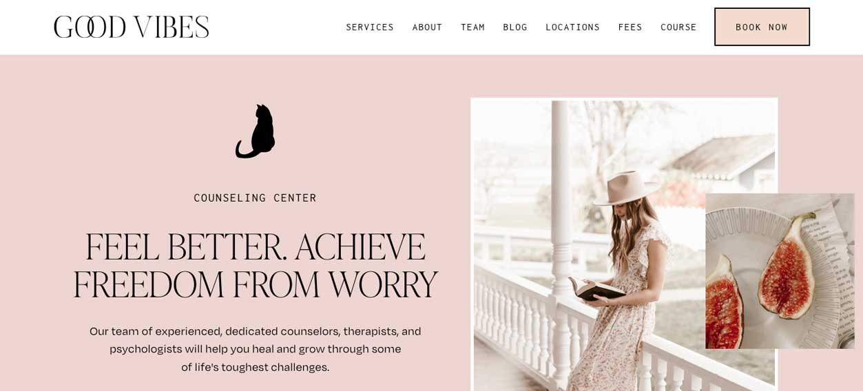 Squarespace Coaches Good Vibes template #8